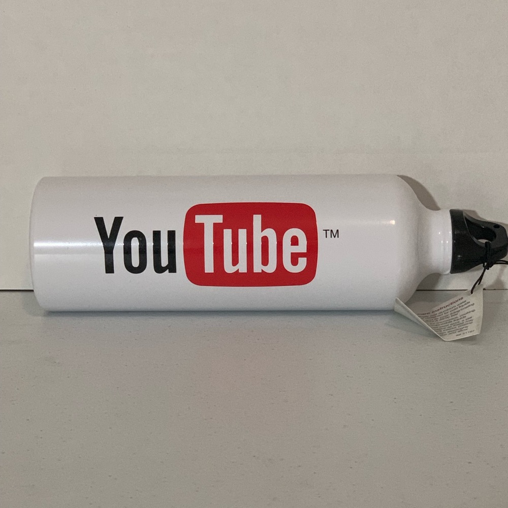 Original YouTube 24 oz Aluminum Water Bottle